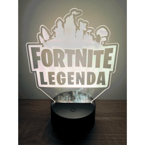 Fortnite-legenda-3d-led-lámpa-fehér