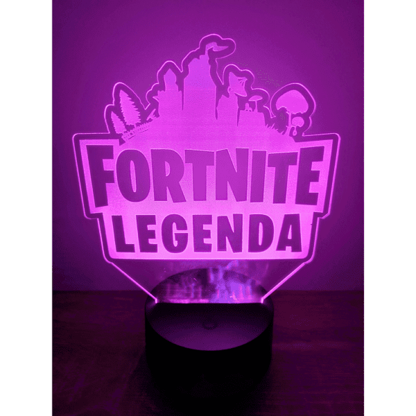 Fortnite-legenda-3d-led-lámpa-lila