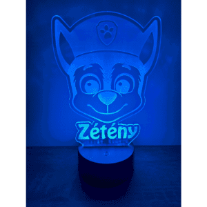 Mancs őrjárat 3D Led Lámpa