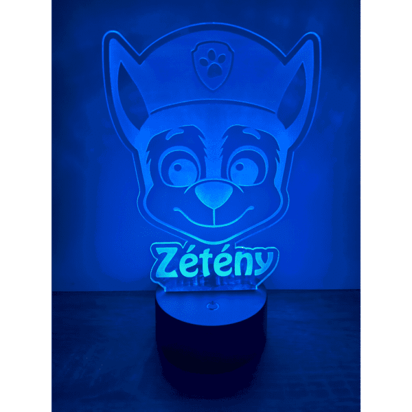 Mancs őrjárat 3D Led Lámpa