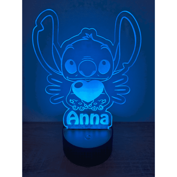Stitch-led-lámpa-kék