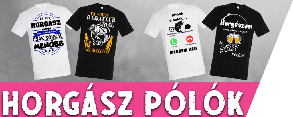 horgász pólók