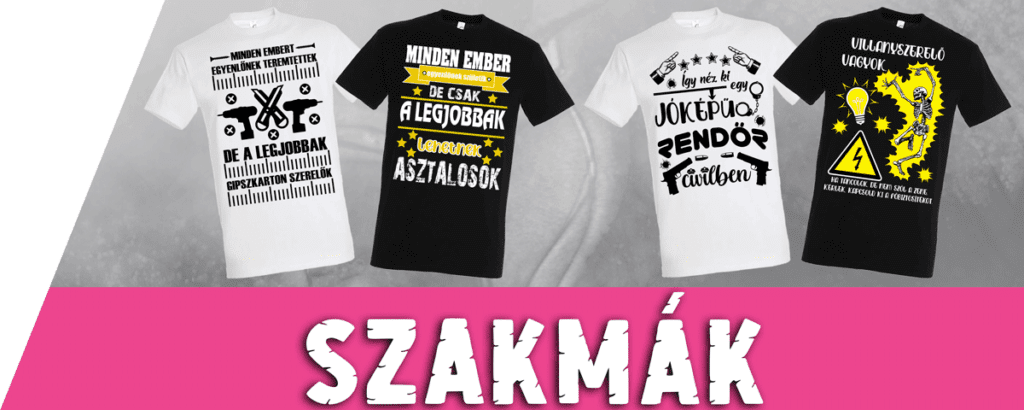szakmás pólók