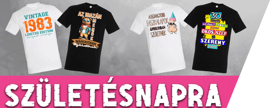 születésnapi pólók